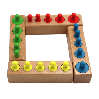 Montessori Wooden Building Blocks Montessori kindergarten early education | Ectron Online