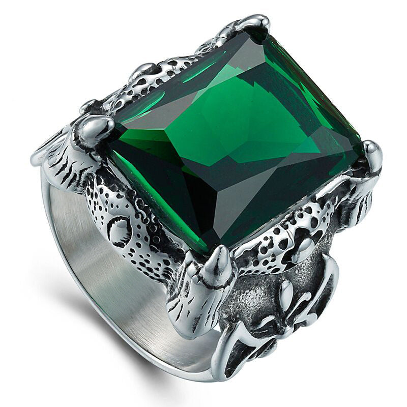Titanium Steel Men's Zircon Ring Ring | Ectron Online