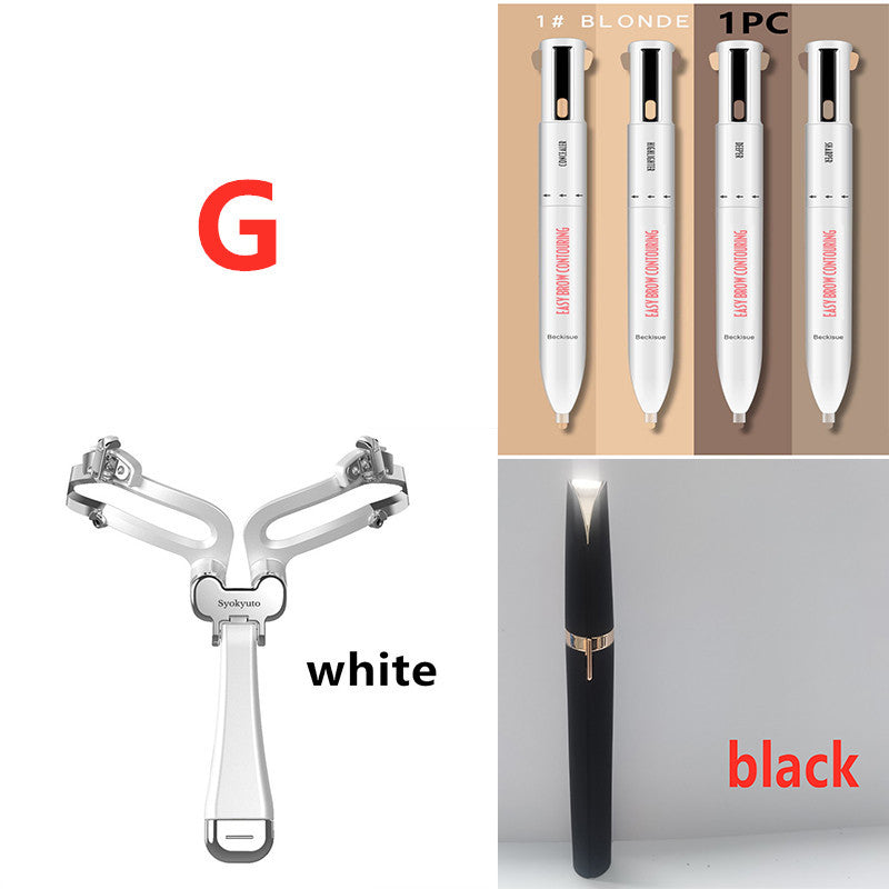 3-in-1 Foldable Eyebrow Shaping Set – Adjustable Stencils Kit Eyebrow Shaping Set 3 In 1 Foldable Adju | Ectron Online