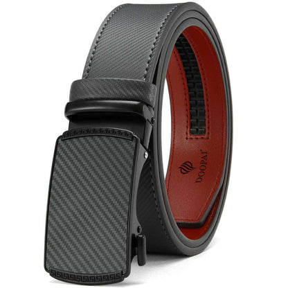 Popular Men's Leather Belt with Automatic Buckle

