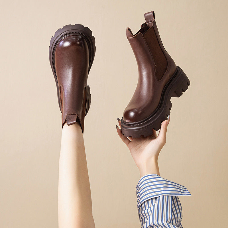 Women's Leather Martin Boots