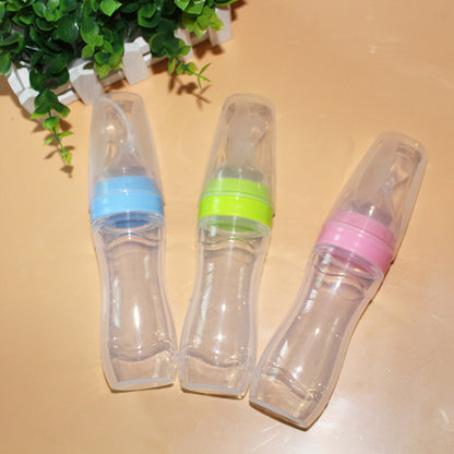 {{ brand }} Silicone Baby Spoon Bottle Feeder - Baby Spoon Bottle Feeder