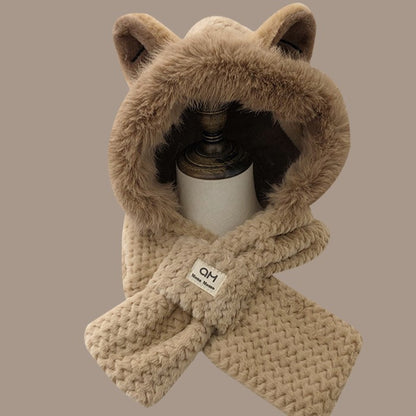 Cute Furry Fox Ear Hat | Warm Winter Plush Animal Ear Beanie Autumn And Winter Cute Furry Fox Ear Hat | Ectron Online