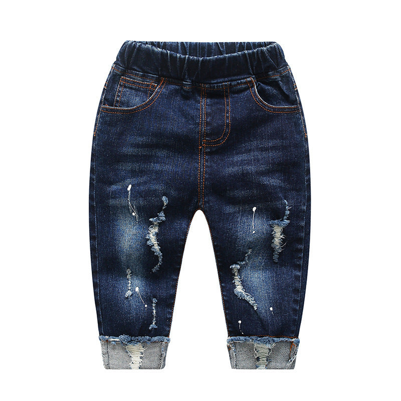 Ripped Denim Pants for Boys Children's boy pants, children's pants, | Ectron Online