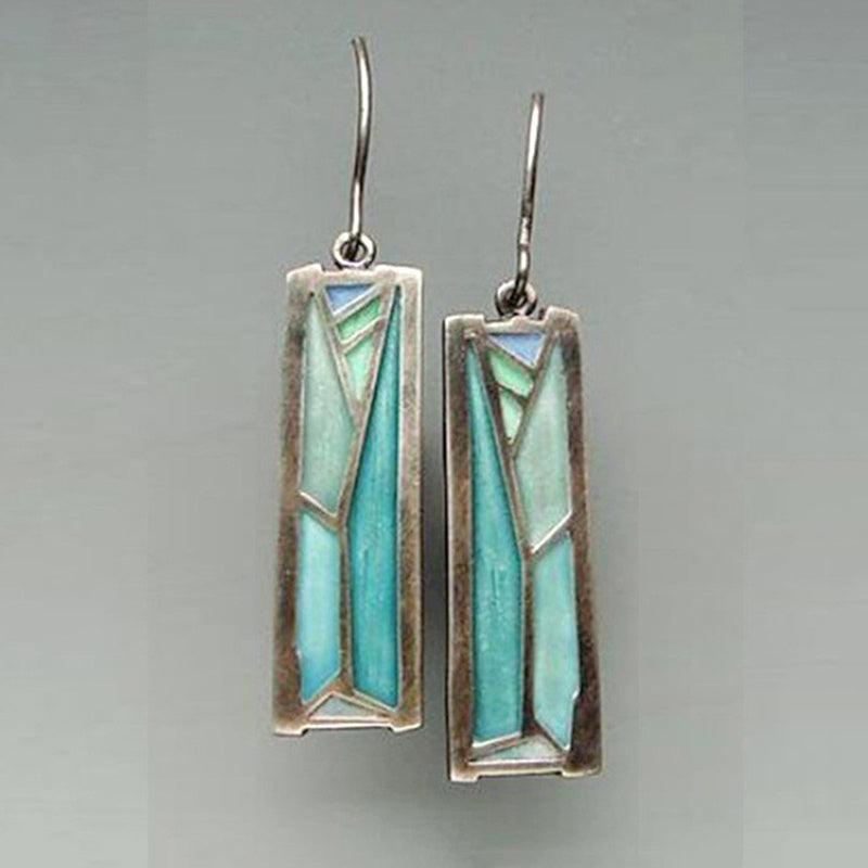 Vintage Mix Color Dangle Earrings - Bohemian Tribal Earrings | Ectron Online