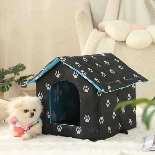 Waterproof Pet Dog And Cat Kennel Warm Foldable And Washable