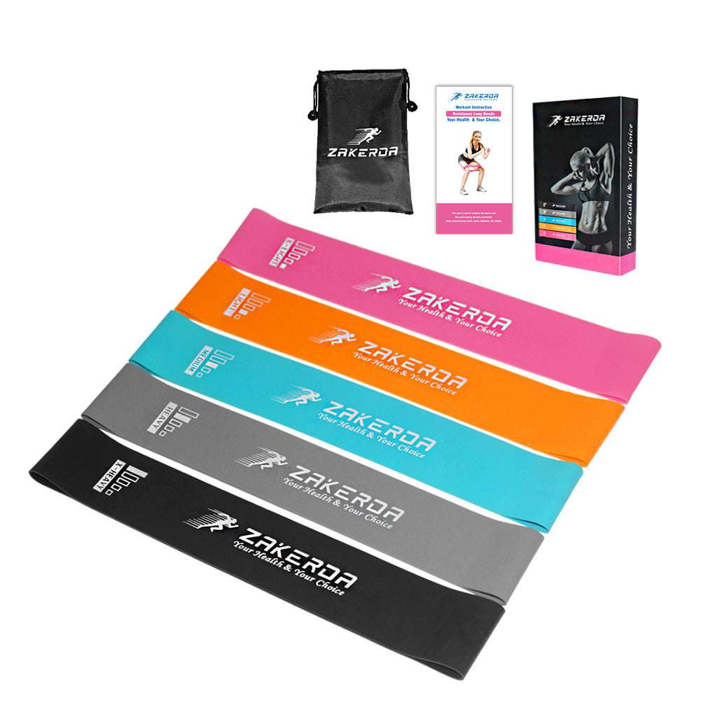 Yoga Resistance Bands – Elastic Rubber Pilates Fitness Equipment Yoga Resistance Rubber Bands Indoor Outd | Ectron Online