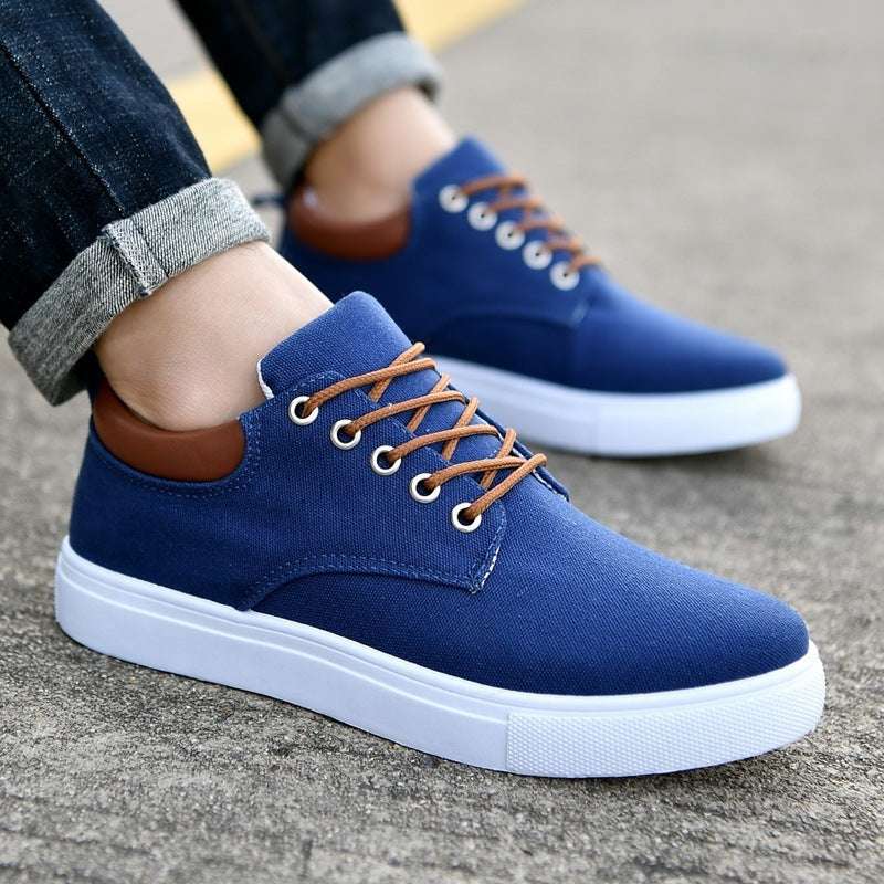 Korean Breathable Men’s Casual Canvas Sport Sneakers Korean Breathable Men's Casual Canvas Sp | Ectron Online