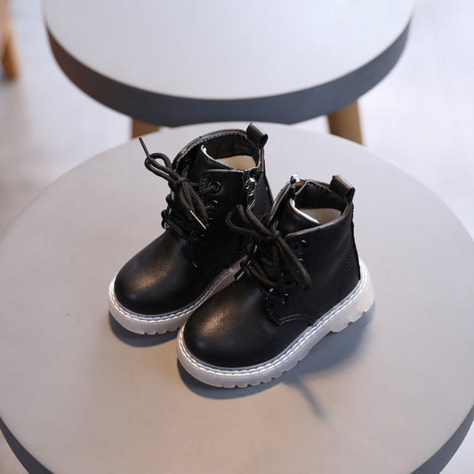 Children's British Style Martin Boots With Soft Sole And Non-slip