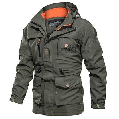 Men's Casual Mid-Length Hooded Outdoor Jacket - Plus Size Men's Medium To Long Casual Outdoor Hood | Ectron Online