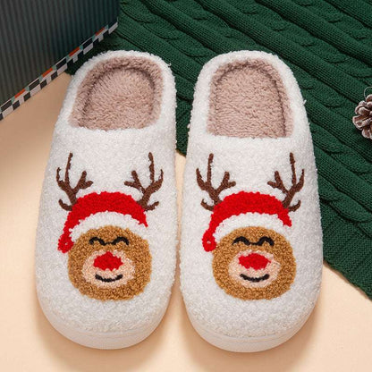 Christmas Home Slippers – Soft Bottom, Warm & Quiet Comfort Christmas Home Slippers Indoor Soft Bott | Ectron Online
