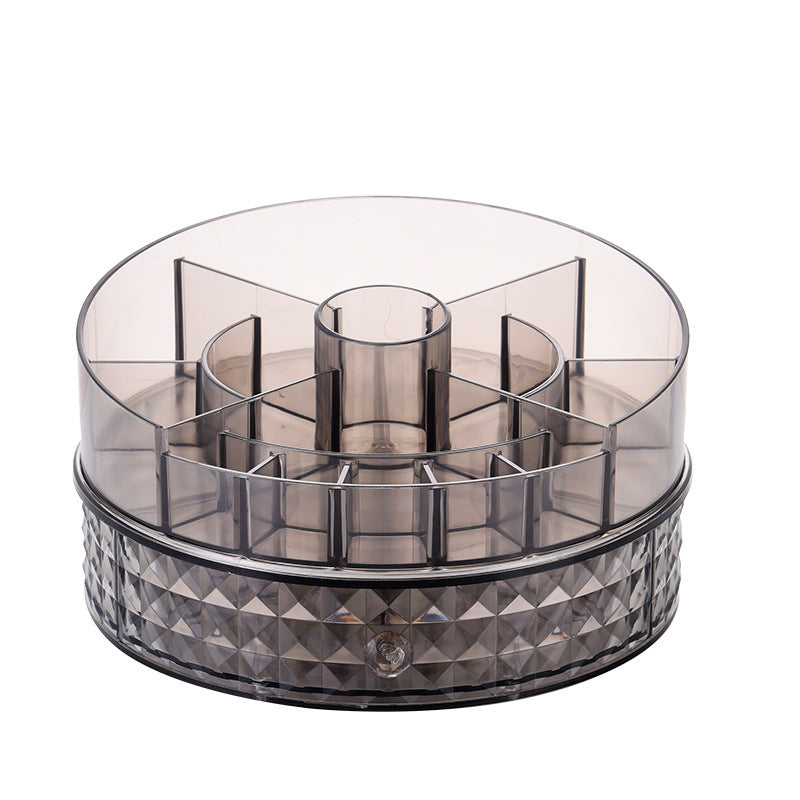 360° Rotating Diamond Pattern Makeup Organizer 360 rotating diamond pattern makeup box | Ectron Online