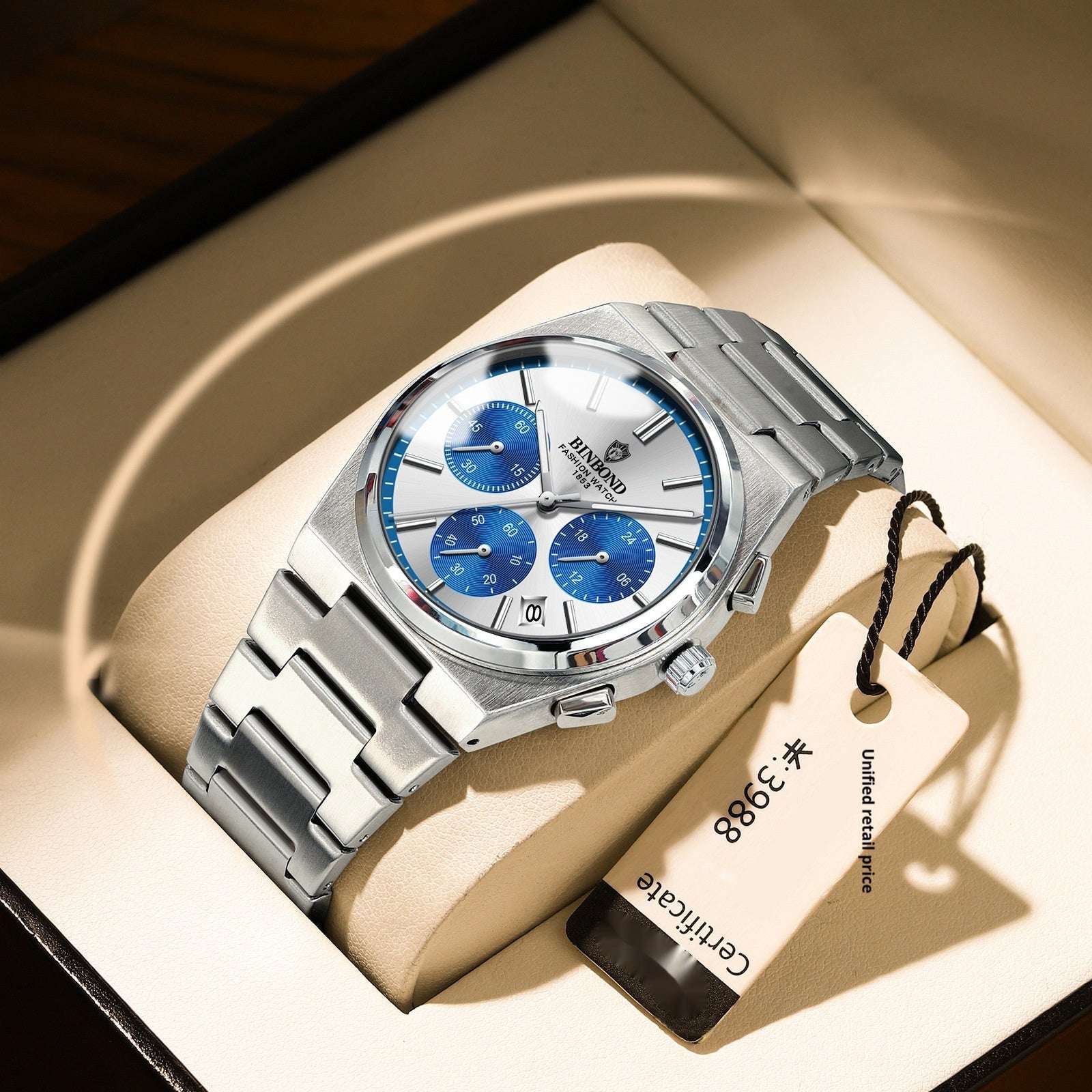 Men's Fashion Elegant Three Eyes And Six Needles Chronograph Watch Men's Fashion Elegant Three Eyes And Six | Ectron Online