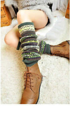 Warm thick cotton socks color knee pads boots socks Warm thick cotton socks color knee pads | Ectron Online