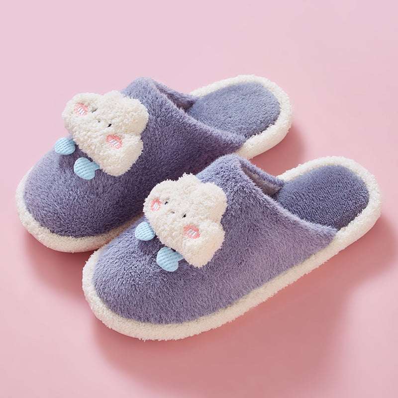 Clouds Couple Cotton Slippers – Cosy Unisex Winter Home Shoes Clouds Couple Cotton Slippers Unisex Hou | Ectron Online
