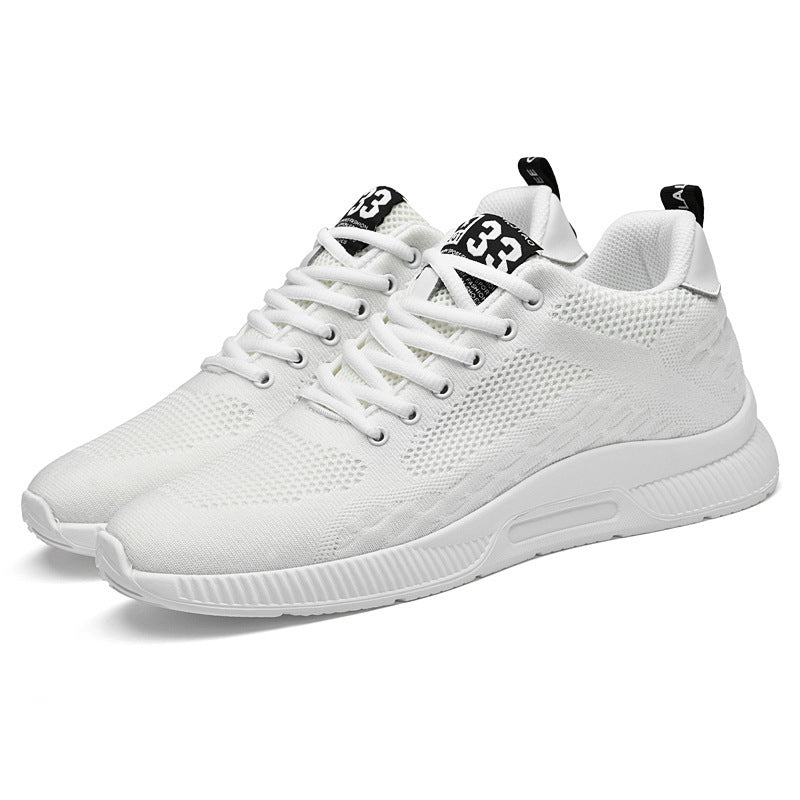 Fly-Knit Mesh Sneakers – Wear-Resistant Men’s Shoes, +6cm Height Fly-knit Sneakers Mesh Wear-resistant In | Ectron Online