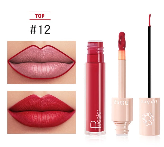 Pudaier Dual Lipstick & Lip Gloss Pudaier Dual Lipstick Lip Gloss Liquid L | Ectron Online