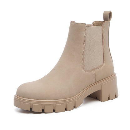 Women's Thick Bottom Suede Dr Martens Boots