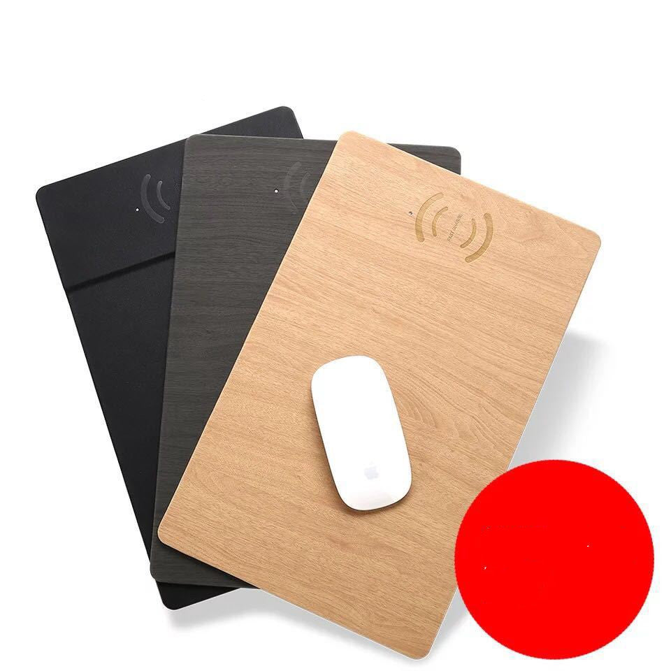 PU Leather Mouse Pad with Qi Wireless Charger – 10W Fast Charging Mobile Phone Qi Wireless Charger Chargin | Ectron Online