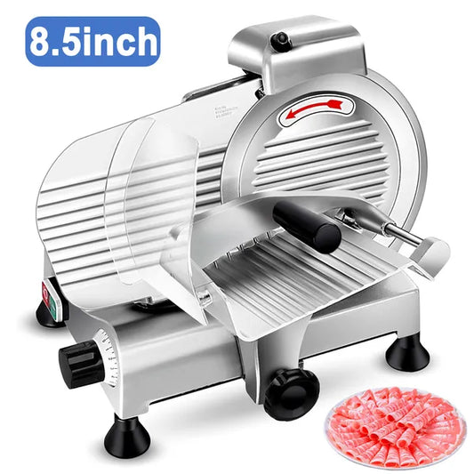 Commercial Electric Meat Slicer - 240W Frozen Food & Deli Slicer (8.5/10 Inch)