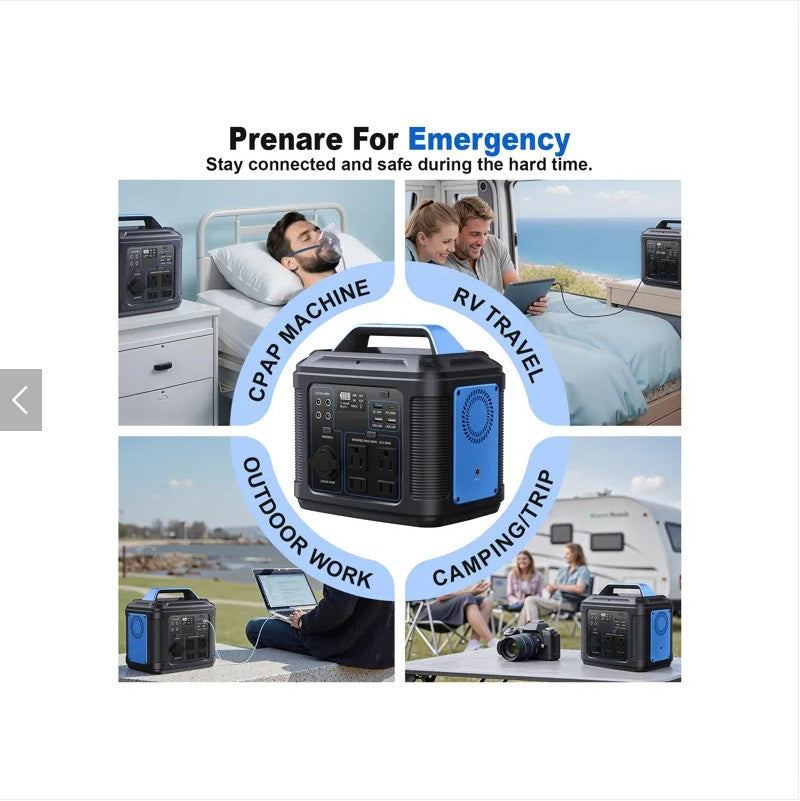 296Wh Portable Solar Generator | 80000mAh Lithium Battery Power Station