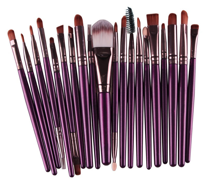 Makeup Brush Set: Powder, Blush & Eyeshadow Brushes Makeup brush set loose powder brush blus | Ectron Online