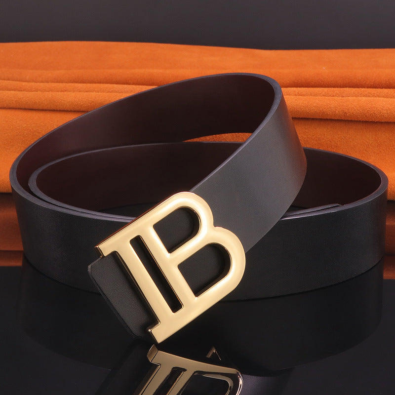 B Letter Leather Belt for Men - Stylish & Durable B letter belt | Ectron Online