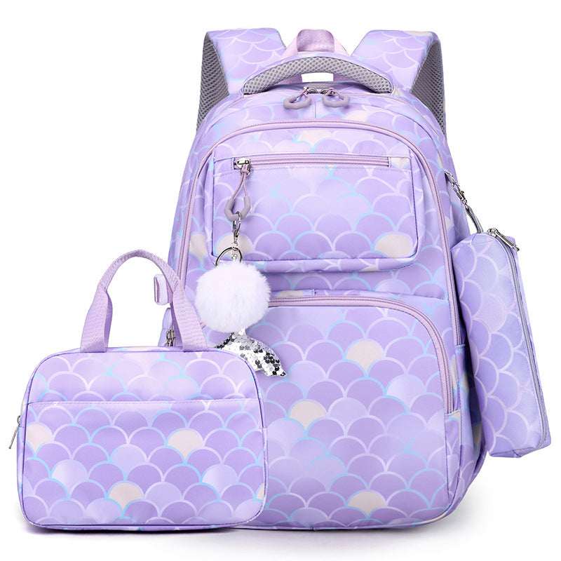 Printed Primary School Backpack | Burden Alleviation & Waterproof Printed Primary School Student Schoolbag | Ectron Online
