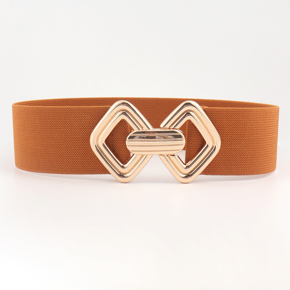 Elastic Waistband Women's Wide Waist Seal Decoration Belt | Ectron Online