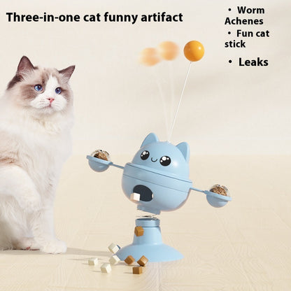 Pet Suction Cup Rotatable Food Leakage Cat Toy