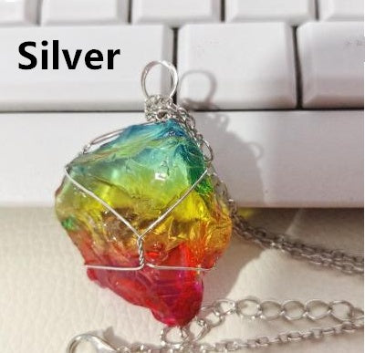 Rainbow of Hope | Quartz Crystal Necklace Necklace | Ectron Online
