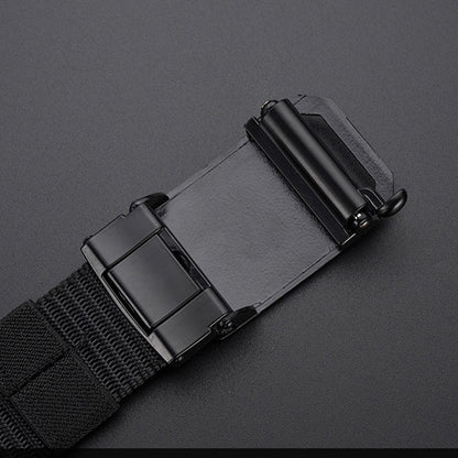 Men's Toothless Automatic Buckle Canvas Belt