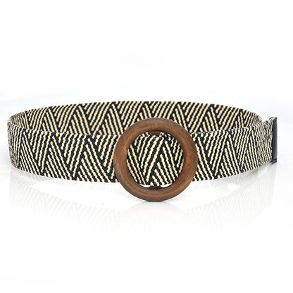 Bohemian Holiday Linen Woven Belt