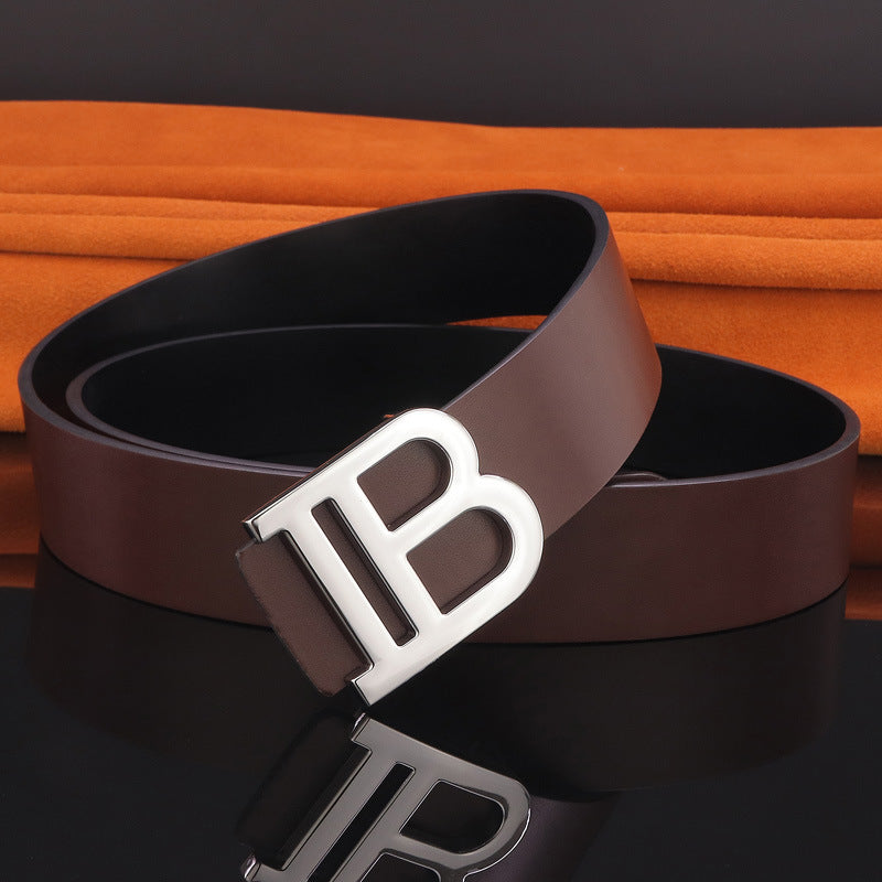 B Letter Leather Belt for Men - Stylish & Durable B letter belt | Ectron Online