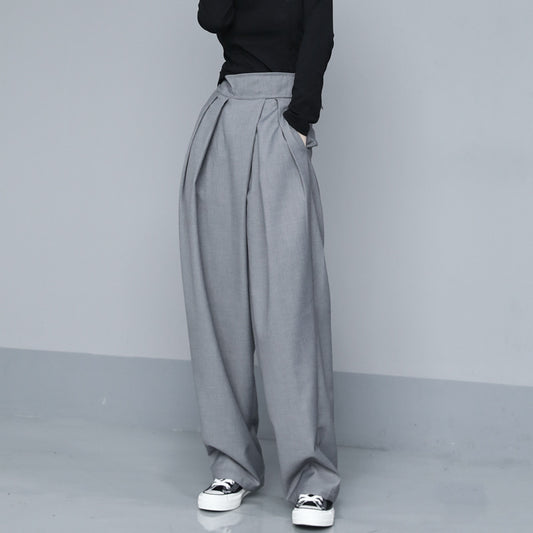 Draped velcro trousers