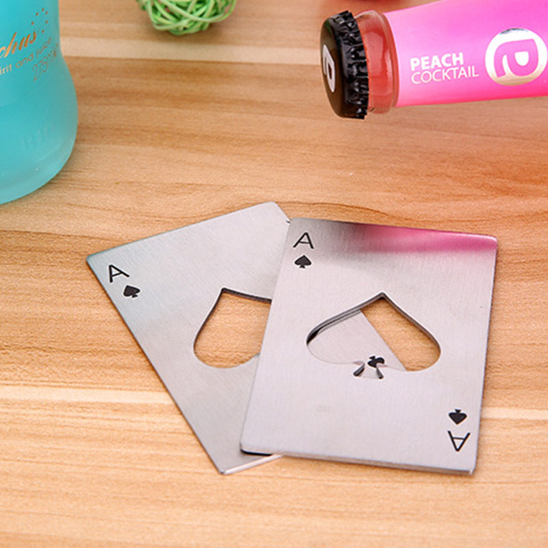 1pc Poker Card Beer Bottle Opener - Stainless Steel 1pc Poker Card Beer Bottle Opener Stainl | Ectron Online