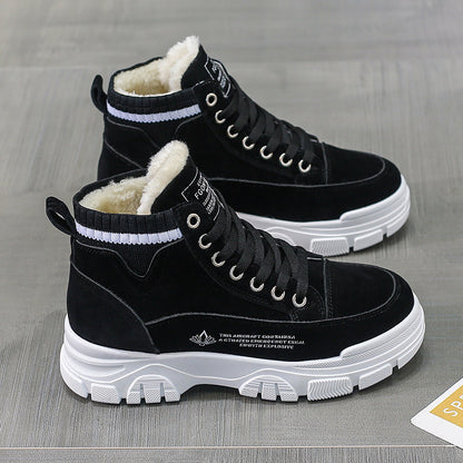 Ladies Casual Shoes Lace-up Fashion Sneakers Platform Snow Boots Winter Women Boots Warm Plush Women's Shoes