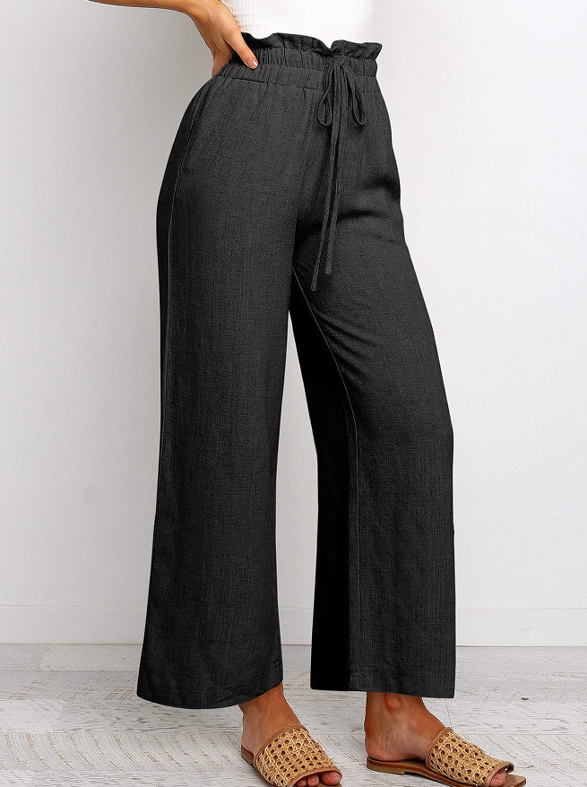 Lace-Up Wide Leg Pants Wide Leg Pants | Ectron Online