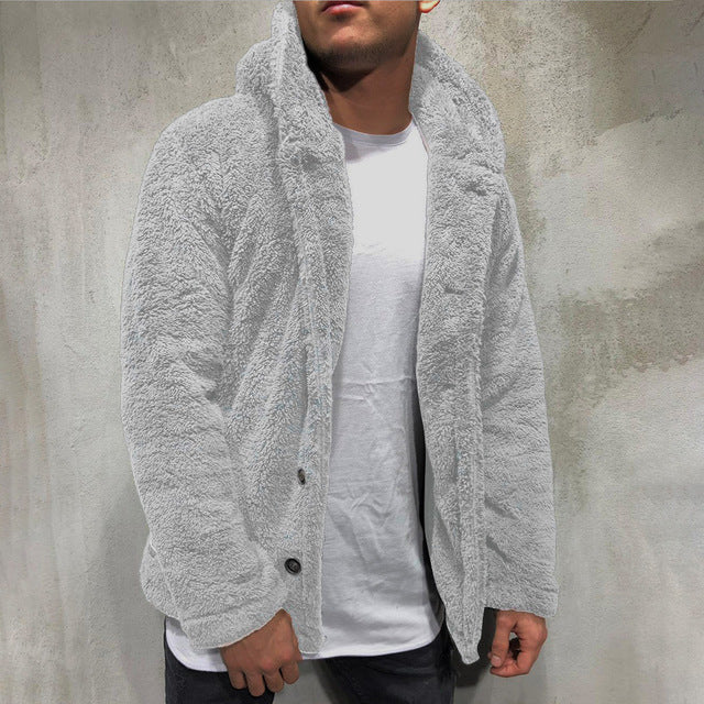 Men's Warm Sweater Hoodie Jacket