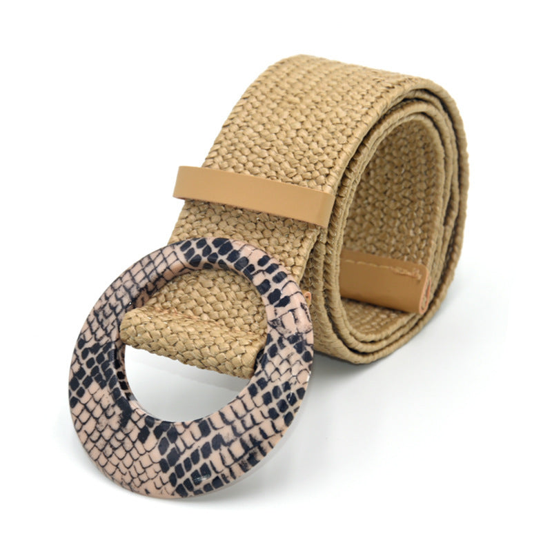 Bohemian Holiday Linen Woven Belt