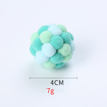 Pet cat toy elastic ball