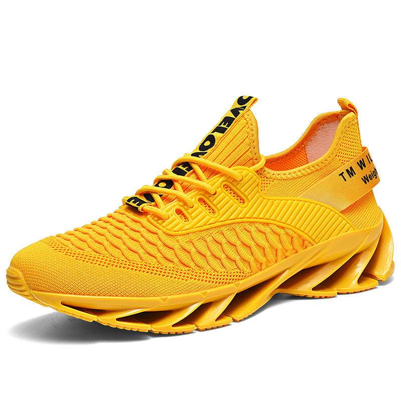 All-Match Knife-Edge Flying Knit White Shoes – Sleek & Breathable All-match Knife-edge Flying Knitting Whi | Ectron Online