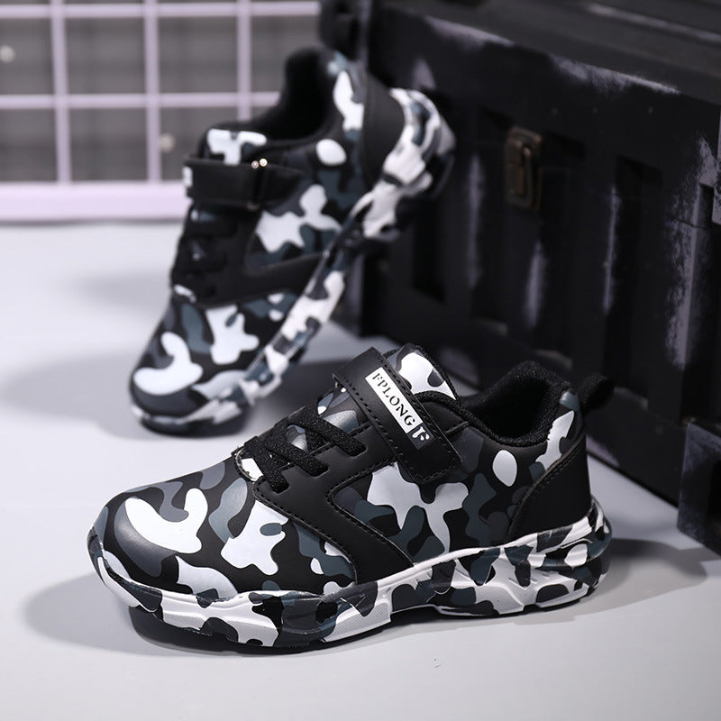 Kids' Light Camo Sports Shoes - Soft Bottom Children's Camo Shoes Light Sports Shoes | Ectron Online