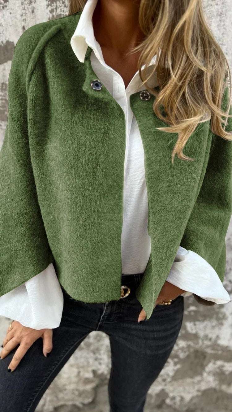 Women's Autumn & Winter Cashmere Cardigan Women's Batwing Sleeve Cardigan Autumn A | Ectron Online