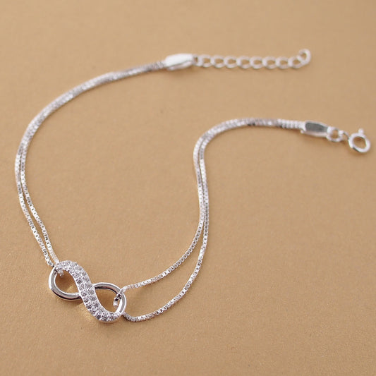 Infinite Silver Lucky Bracelet