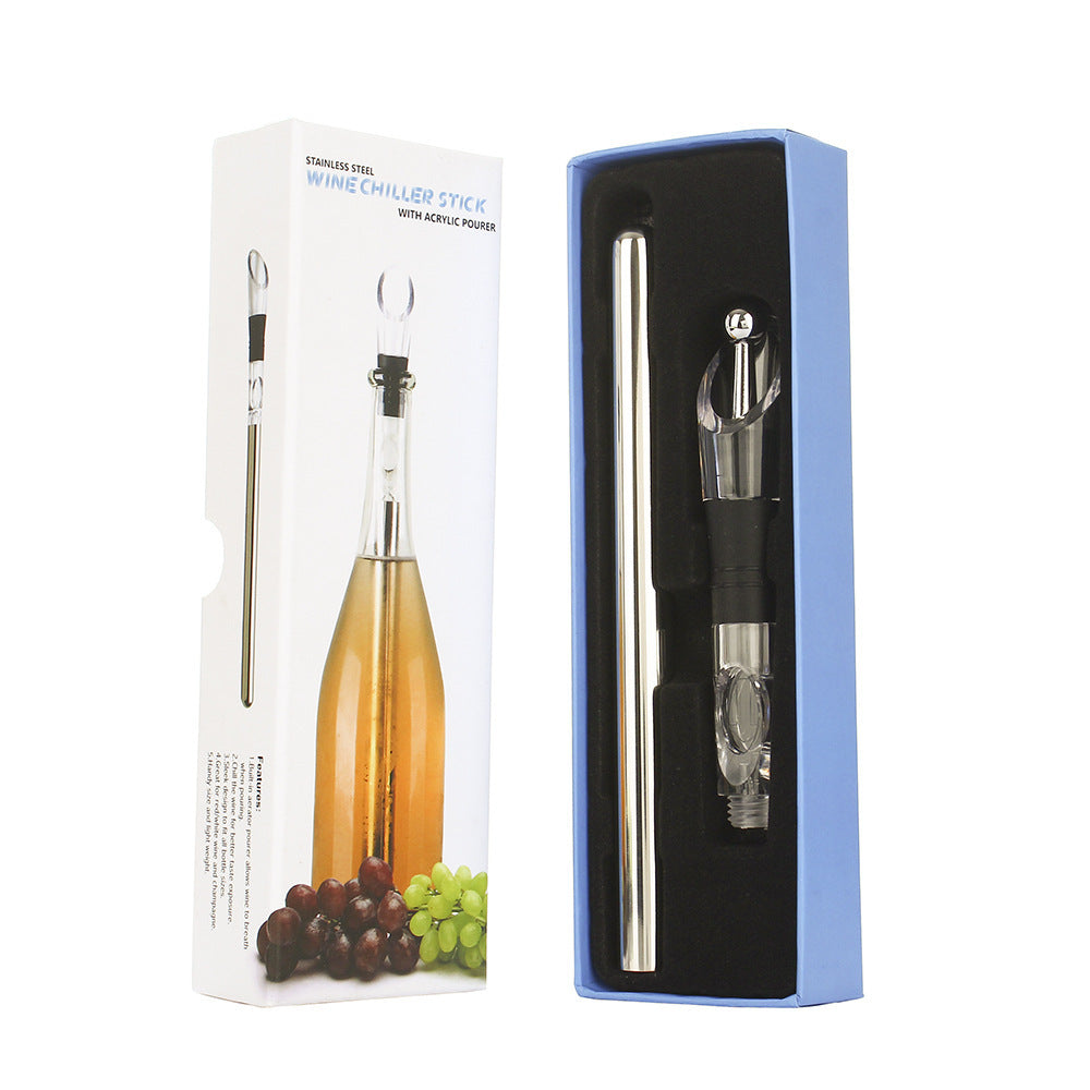 Stainless Steel Wine Bottle Cooler Stick - Wine Chilling Rod Wine Bottle Cooler Stick Stainless Steel | Ectron Online