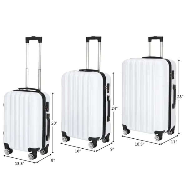 3-in-1 Multifunctional Large Capacity Travel Suitcase - Pearl White 3-in-1 Multifunctional Large Capacity Tr | Ectron Online