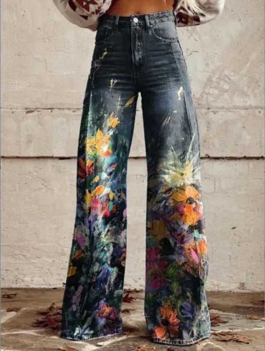 European And American Plus Size Women's Denim Casual Pants European And American Plus Size Women's | Ectron Online