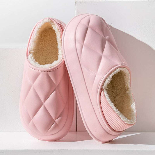 thermal cotton slippers – bag heel indoor & outdoor casual shoes
