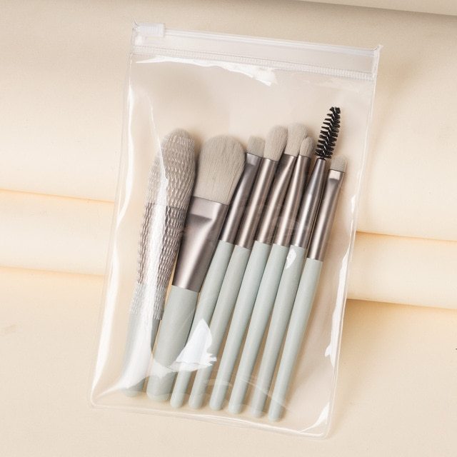 Page Title: Portable 8-Piece Mini Makeup Brush Set for Travel Travel Portable 8 Mini Makeup Brush Beau | Ectron Online